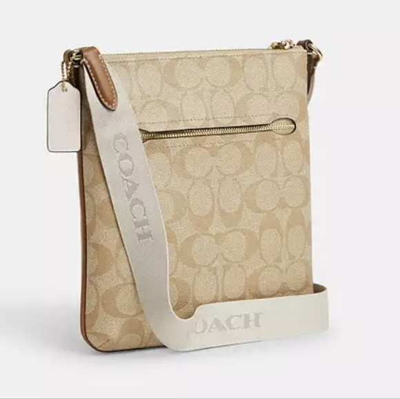 Mini Rowan File Bag In Signature Canvas With Stripe & Cross Grain - Picture 3 of 8